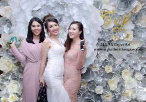 Backdrop hoa giấy cưới 182